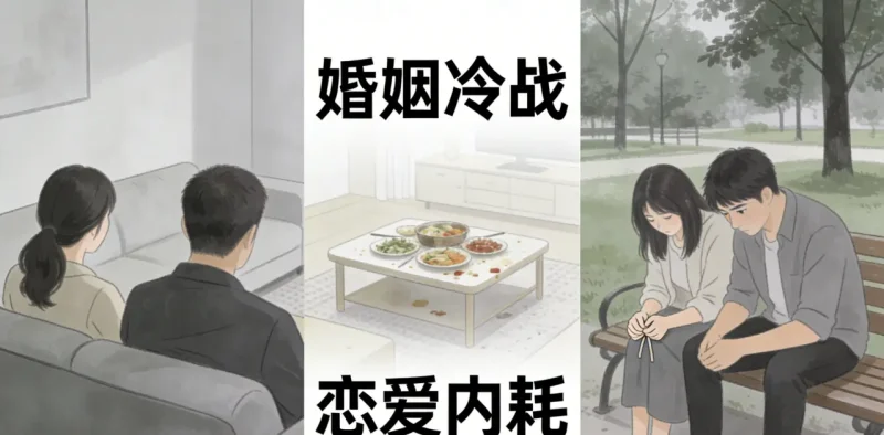 婚姻冷战修复、恋爱内耗挽回，2个真实案例拆解情感解决之道-栖心情感