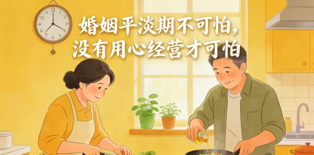 图片[1]-婚姻平淡期经营技巧 夫妻感情保鲜方法 中年婚姻相处指南